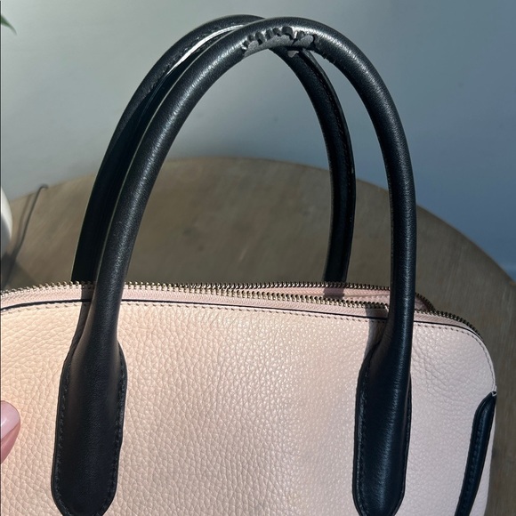 Kate Spade New York Caroline Lane Duncan Soft Roseta/Black Leather Satchel Bag - Picture 17 of 17